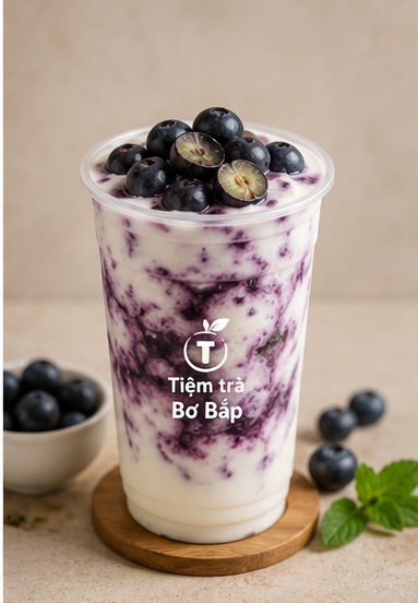 Sữa chua lắc việt quất