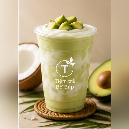 Bơ già dừa non