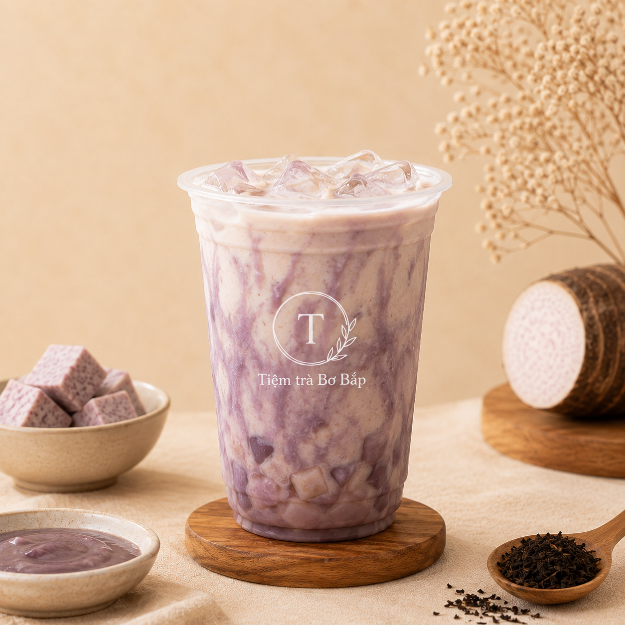 Trà sữa sốt khoai môn tươi